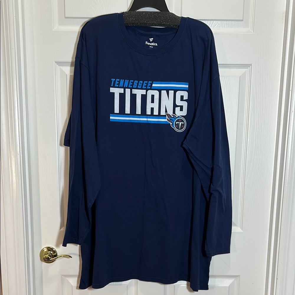 Fanatics Navy Tennessee Titans Long Sleeve Tee 6XLB